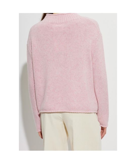 Lisa Yang Pink Nariel Ribbed Knitted Sweater