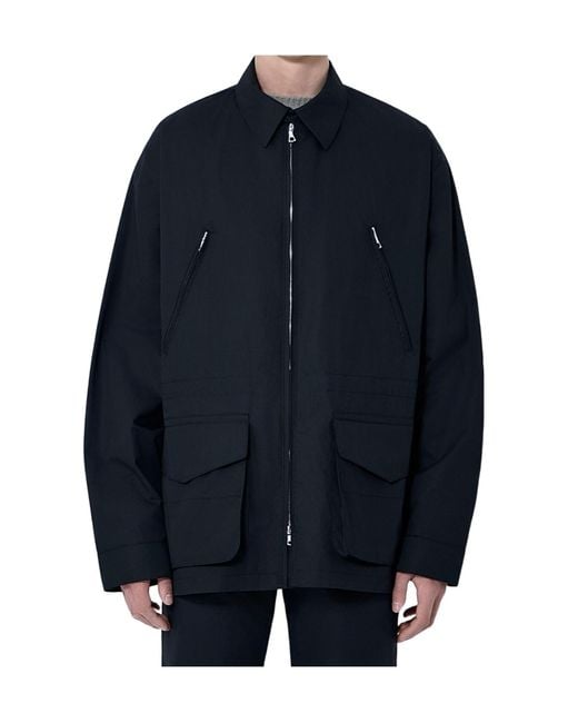 Rier Blue Zipper Jacket for men