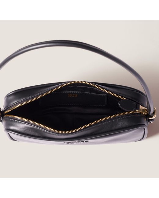 Miu Miu Blue Zipper Shoulder Bag