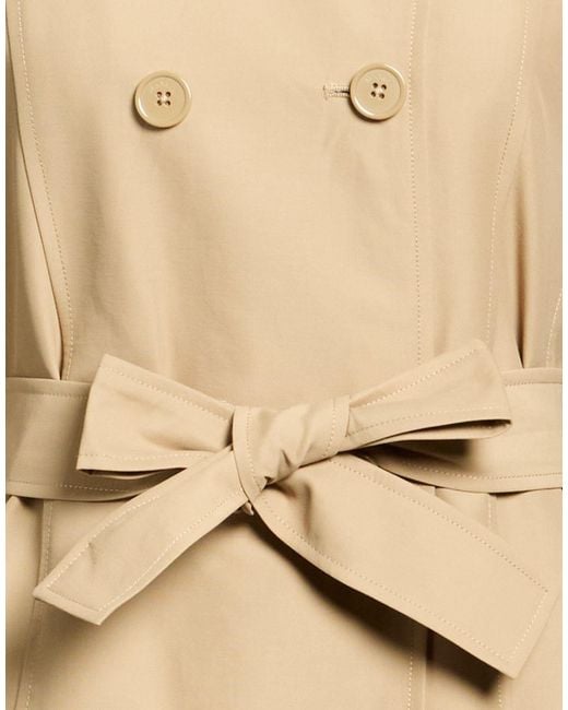 MAX&Co. Natural Classic Solid Color Trench Coat