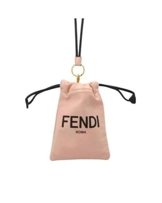 Fendi Pink Roma Drawstring Bucket Bag