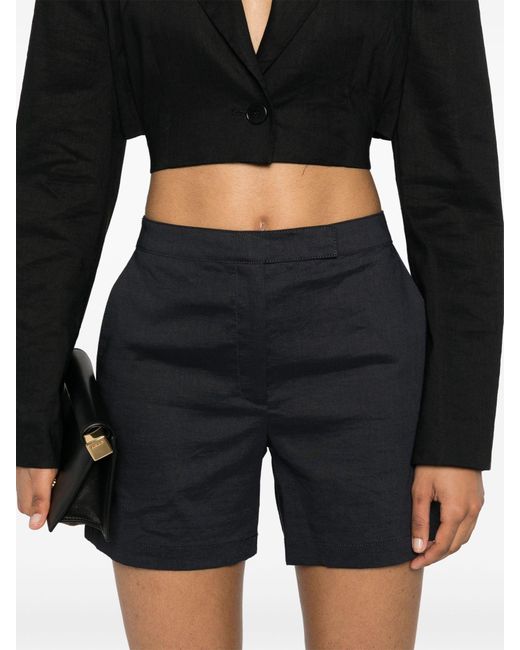 Theory Black Tailored Short Shorts