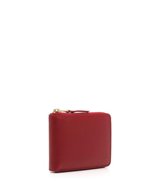 Comme des Garçons Red Zip Around Wallet for men