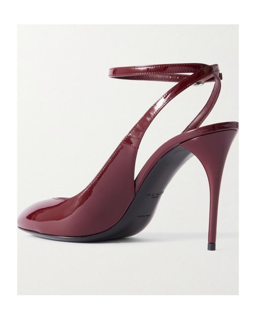 Alaïa Purple Round-Headed High-Heeled Sandals