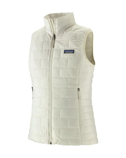 Patagonia White Quilted Slim Down Jacket