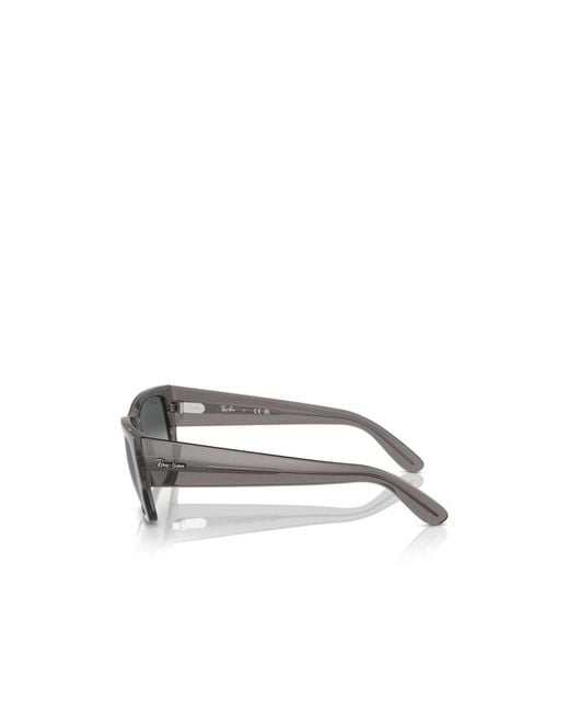 Ray-Ban Gray Rectangular Sunglasses
