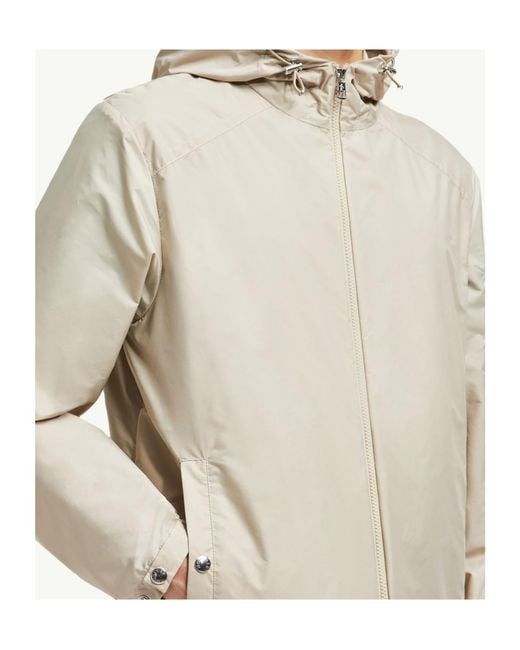 Moncler White Logo Hooded Jacket for men