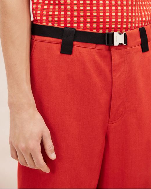 Jacquemus Red Le Short Meio Oversize Shorts for men