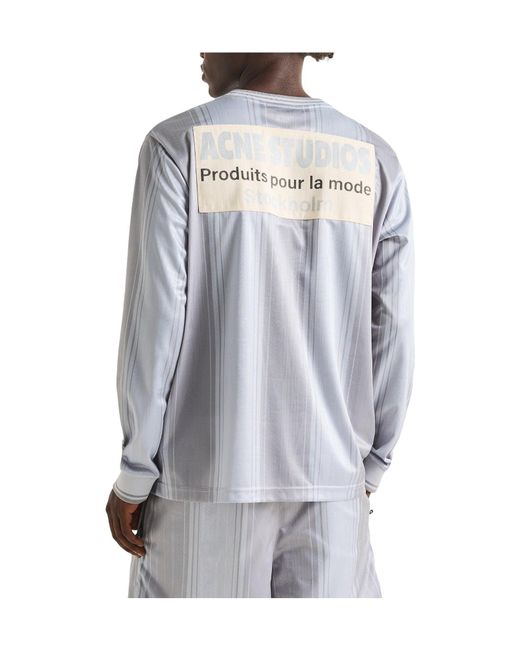 Acne Gray Long Sleeve T-Shirt for men