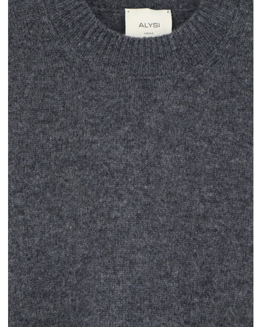 Alysi Blue Crew-Neck Sweater