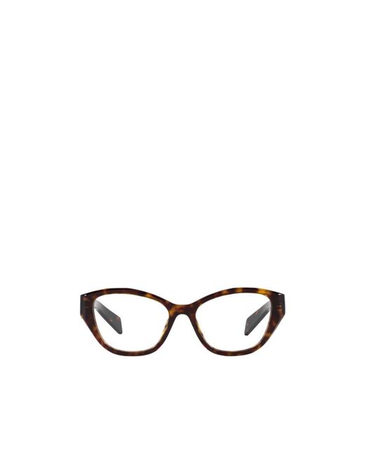 Prada White Eyewear Cat-Eye Frame Glasses