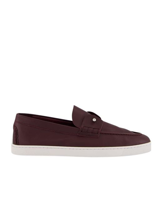 Christian Louboutin Brown Chambeliboat Slip-On Loafers for men