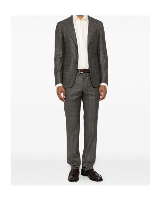 Tagliatore Gray Long-Sleeved Suit for men