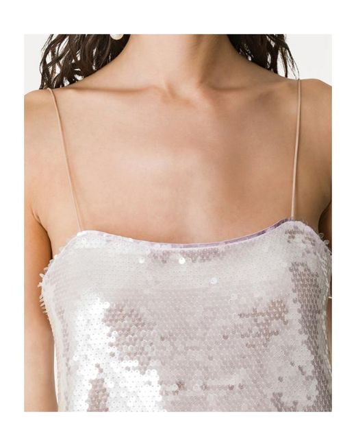 Forte_forte White Sequin Top