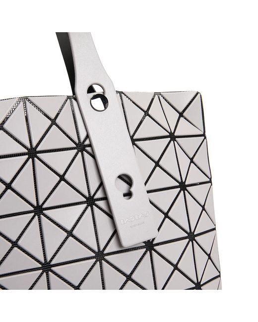 Issey Miyake White Prism Matt Geometric Pattern Handbag