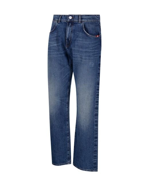 AMISH Blue James Straight-Leg Jeans for men