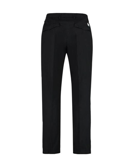Department 5 Black Straight Leg Prince Pants for men
