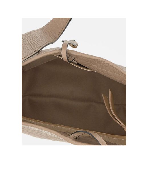 Gianni Chiarini Natural Carla Textured Shoulder Bag