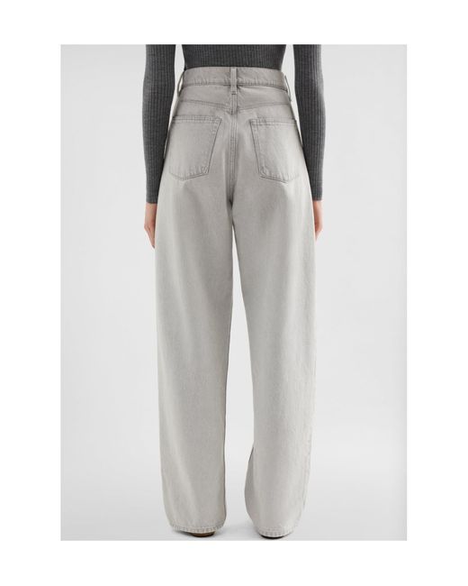 Jil Sander Gray Loose Denim Trousers