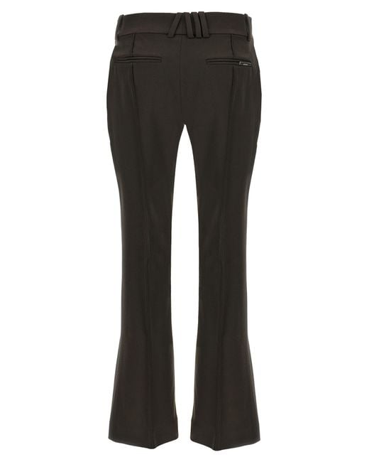 The Attico Black Belt Loops Slacks