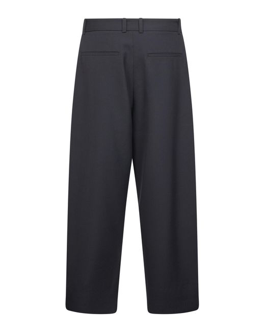 Studio Nicholson Blue Double -Pleat Wide-Leg Trousers for men