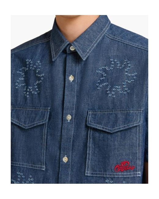 Marni Blue Pocketed Shirt for men