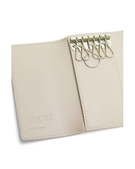 Loewe Natural Anagram Key Case