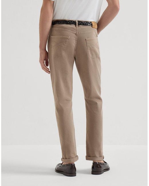 Brunello Cucinelli Gray Leisure Five-Pocket Jeans for men
