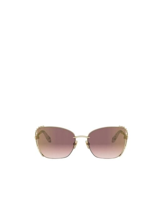 BVLGARI Pink Geometric Sunglasses