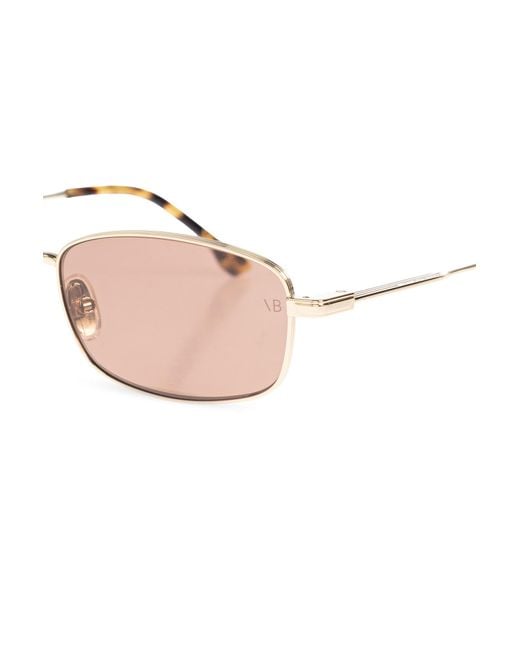 Victoria Beckham Pink Eyewear Rectangular Frame Sunglasses