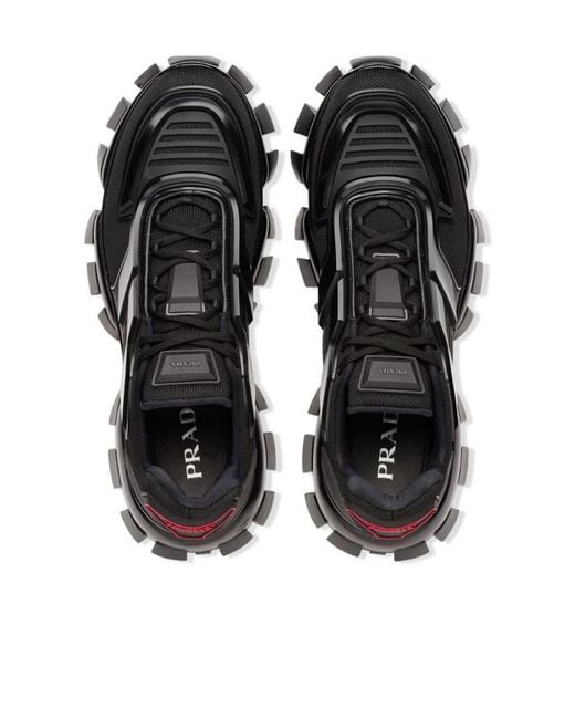 Prada Black Cloudbust Thunder Technical Fabric Sneakers for men
