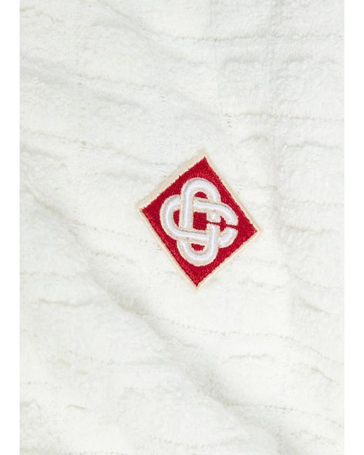 Casablanca White Minimal Button-Down Shirt for men