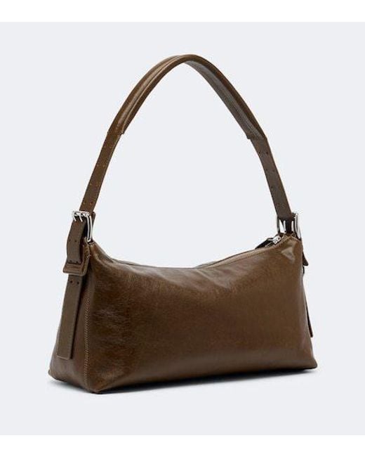 Lemaire Brown Small Leather Shoulder Bag