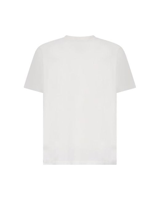 Givenchy White Logo Patch Crewneck T-Shirt for men