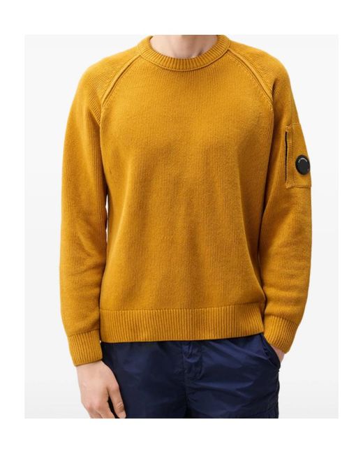 C P Company Brown Long-Sleeved Pullover for men