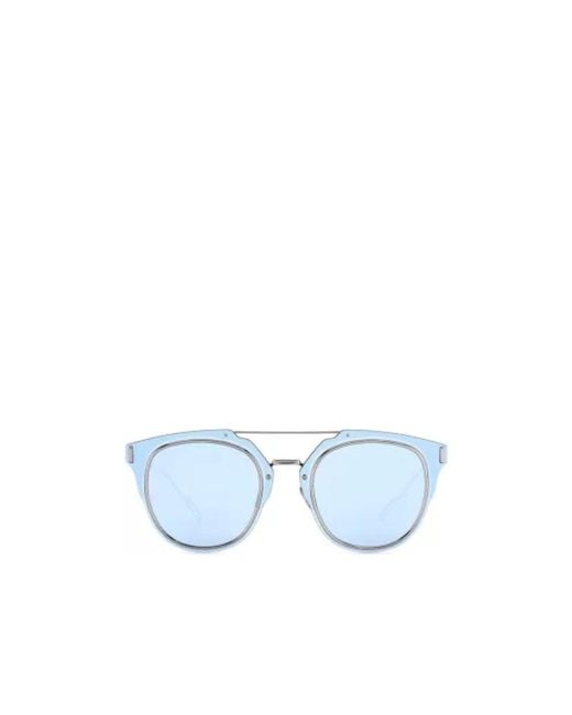 Dior Blue Round Sunglasses for men