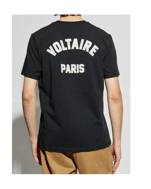 Zadig & Voltaire Black Crew-Neck T-Shirt for men