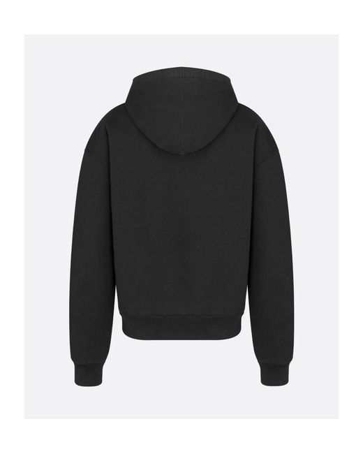Dior Homme Zip-Up Drawstring Hoodie in Black for Men | Lyst