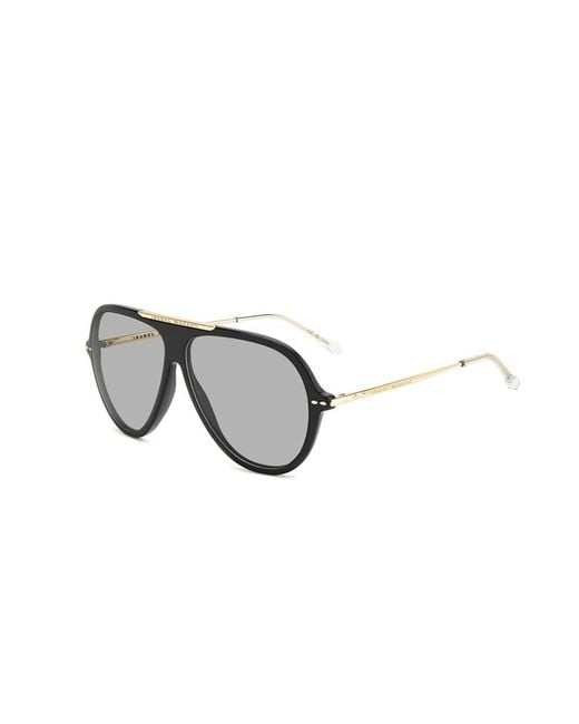 Isabel Marant Multicolor Aviator Metal-Trim Sunglasses