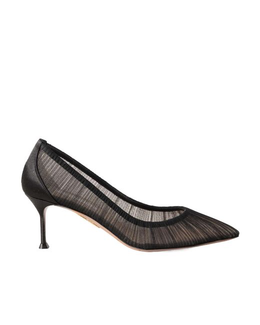 Aquazzura Gray Pointed Toe Pumps