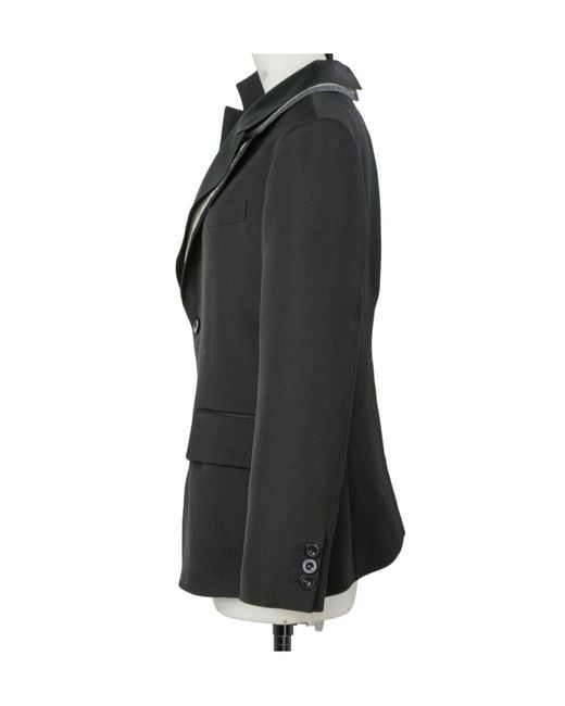 Sacai Black Long-Sleeve Blazer