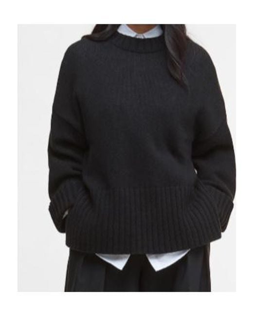 Barbour Blue Long Sleeve Crewneck Jumper