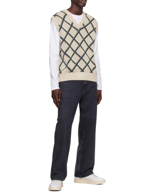 Autry White Medalist Lace-Up Sneakers for men