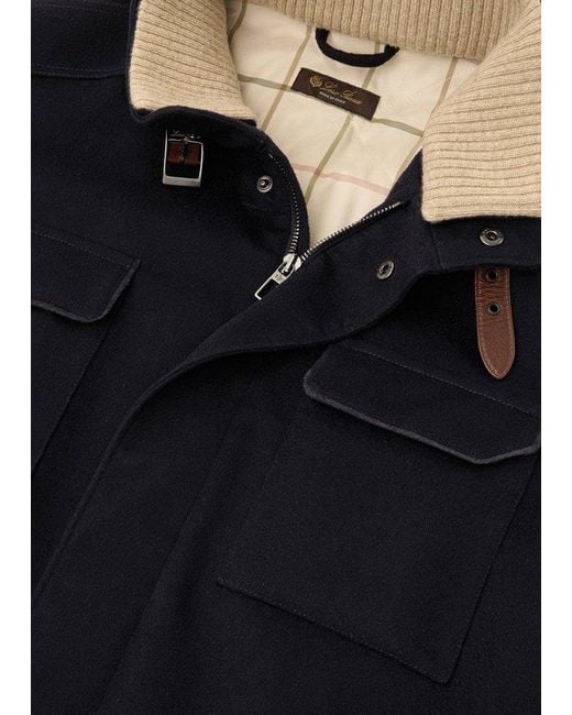 Loro Piana Blue Traveller Field Jacket for men