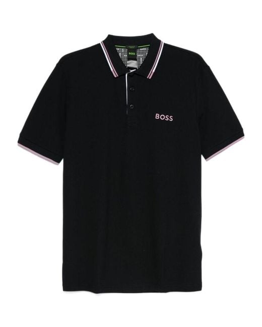 Boss Black Boss Logo Embroidered Short-Sleeved Polo Shirt for men