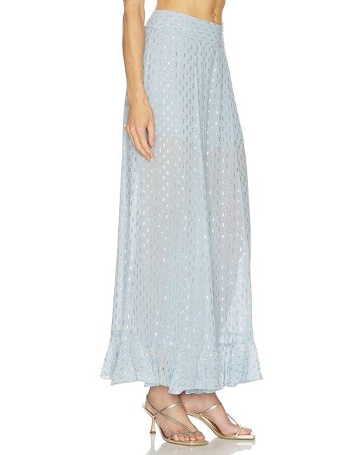 Zimmermann Blue Ruffled Trousers