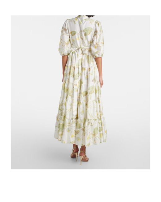 Erdem White Cotton Maxi Dress