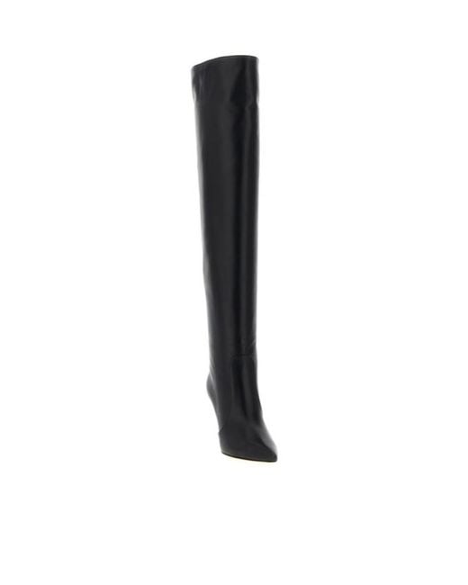 Gianvito Rossi Black Pointed-Toe Boots