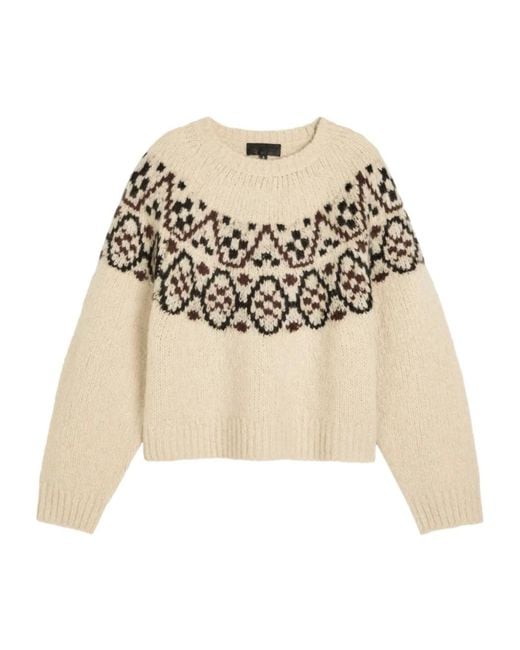 Nili Lotan Natural Crew-Neck Sweater
