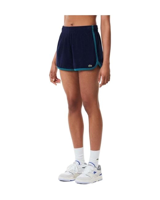 Lacoste Blue Fresh And Versatile Casual Shorts